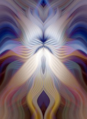 Canlı Soyut Sanatsal Simetrik Renkli Kaleydoskopik Tasarım Parlak Desenler, Geometrik Şekiller, Modern Geleceğsel Sanatsal Biçimli Değişken Enerji