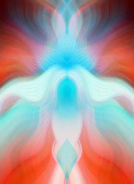 Canlı Soyut Sanatsal Simetrik Renkli Kaleydoskopik Tasarım Parlak Desenler, Geometrik Şekiller, Modern Geleceğsel Sanatsal Biçimli Değişken Enerji