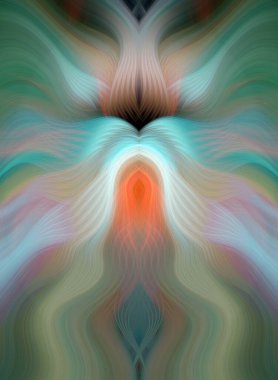 Canlı Soyut Sanatsal Simetrik Renkli Kaleydoskopik Tasarım Parlak Desenler, Geometrik Şekiller, Modern Geleceğsel Sanatsal Biçimli Değişken Enerji