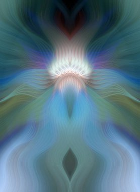 Canlı Soyut Sanatsal Simetrik Renkli Kaleydoskopik Tasarım Parlak Desenler, Geometrik Şekiller, Modern Geleceğsel Sanatsal Biçimli Değişken Enerji