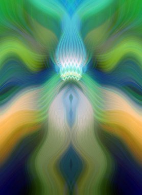 Canlı Soyut Sanatsal Simetrik Renkli Kaleydoskopik Tasarım Parlak Desenler, Geometrik Şekiller, Modern Geleceğsel Sanatsal Biçimli Değişken Enerji