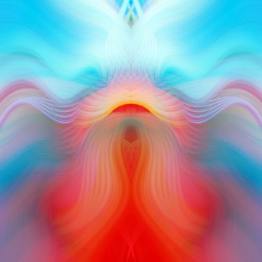 Canlı Soyut Sanatsal Simetrik Renkli Kaleydoskopik Tasarım Parlak Desenler, Geometrik Şekiller, Modern Geleceğsel Sanatsal Biçimli Değişken Enerji