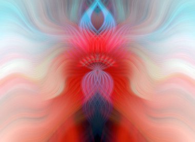 Canlı Soyut Sanatsal Simetrik Renkli Kaleydoskopik Tasarım Parlak Desenler, Geometrik Şekiller, Modern Geleceğsel Sanatsal Biçimli Değişken Enerji