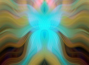 Canlı Soyut Sanatsal Simetrik Renkli Kaleydoskopik Tasarım Parlak Desenler, Geometrik Şekiller, Modern Geleceğsel Sanatsal Biçimli Değişken Enerji