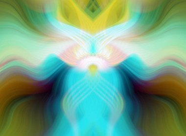 Canlı Soyut Sanatsal Simetrik Renkli Kaleydoskopik Tasarım Parlak Desenler, Geometrik Şekiller, Modern Geleceğsel Sanatsal Biçimli Değişken Enerji