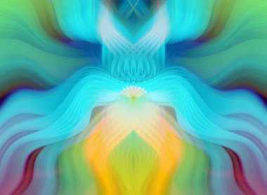 Canlı Soyut Sanatsal Simetrik Renkli Kaleydoskopik Tasarım Parlak Desenler, Geometrik Şekiller, Modern Geleceğsel Sanatsal Biçimli Değişken Enerji