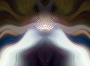 Canlı Soyut Sanatsal Simetrik Renkli Kaleydoskopik Tasarım Parlak Desenler, Geometrik Şekiller, Modern Geleceğsel Sanatsal Biçimli Değişken Enerji