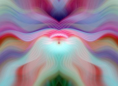 Canlı Soyut Sanatsal Simetrik Renkli Kaleydoskopik Tasarım Parlak Desenler, Geometrik Şekiller, Modern Geleceğsel Sanatsal Biçimli Değişken Enerji