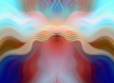 Canlı Soyut Sanatsal Simetrik Renkli Kaleydoskopik Tasarım Parlak Desenler, Geometrik Şekiller, Modern Geleceğsel Sanatsal Biçimli Değişken Enerji