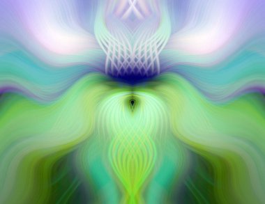 Canlı Soyut Sanatsal Simetrik Renkli Kaleydoskopik Tasarım Parlak Desenler, Geometrik Şekiller, Modern Geleceğsel Sanatsal Biçimli Değişken Enerji