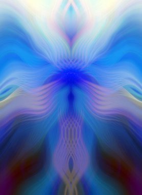 Canlı Soyut Sanatsal Simetrik Renkli Kaleydoskopik Tasarım Parlak Desenler, Geometrik Şekiller, Modern Geleceğsel Sanatsal Biçimli Değişken Enerji