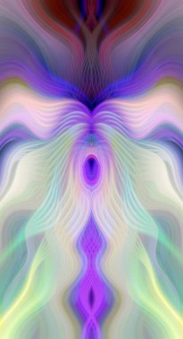 Canlı Soyut Sanatsal Simetrik Renkli Kaleydoskopik Tasarım Parlak Desenler, Geometrik Şekiller, Modern Geleceğsel Sanatsal Biçimli Değişken Enerji