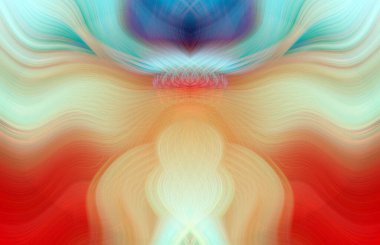 Canlı Soyut Sanatsal Simetrik Renkli Kaleydoskopik Tasarım Parlak Desenler, Geometrik Şekiller, Modern Geleceğsel Sanatsal Biçimli Değişken Enerji