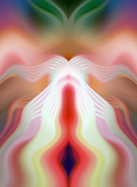 Canlı Soyut Sanatsal Simetrik Renkli Kaleydoskopik Tasarım Parlak Desenler, Geometrik Şekiller, Modern Geleceğsel Sanatsal Biçimli Değişken Enerji