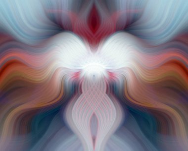 Canlı Soyut Sanatsal Simetrik Renkli Kaleydoskopik Tasarım Parlak Desenler, Geometrik Şekiller, Modern Geleceğsel Sanatsal Biçimli Değişken Enerji