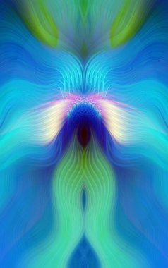 Canlı Soyut Sanatsal Simetrik Renkli Kaleydoskopik Tasarım Parlak Desenler, Geometrik Şekiller, Modern Geleceğsel Sanatsal Biçimli Değişken Enerji