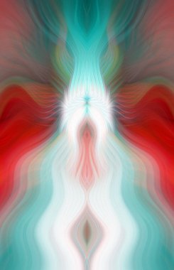 Canlı Soyut Sanatsal Simetrik Renkli Kaleydoskopik Tasarım Parlak Desenler, Geometrik Şekiller, Modern Geleceğsel Sanatsal Biçimli Değişken Enerji