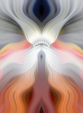 Canlı Soyut Sanatsal Simetrik Renkli Kaleydoskopik Tasarım Parlak Desenler, Geometrik Şekiller, Modern Geleceğsel Sanatsal Biçimli Değişken Enerji