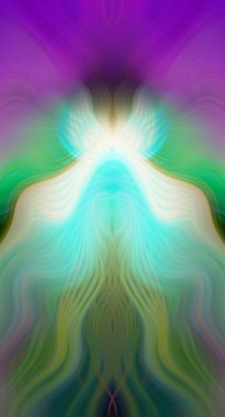 Canlı Soyut Sanatsal Simetrik Renkli Kaleydoskopik Tasarım Parlak Desenler, Geometrik Şekiller, Modern Geleceğsel Sanatsal Biçimli Değişken Enerji