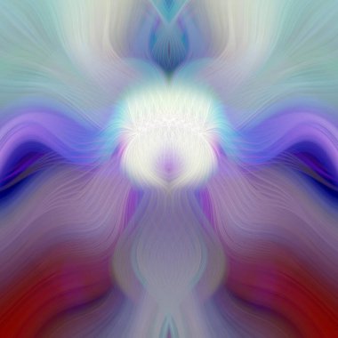 Canlı Soyut Sanatsal Simetrik Renkli Kaleydoskopik Tasarım Parlak Desenler, Geometrik Şekiller, Modern Geleceğsel Sanatsal Biçimli Değişken Enerji