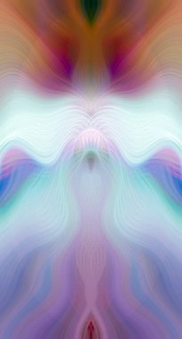 Canlı Soyut Sanatsal Simetrik Renkli Kaleydoskopik Tasarım Parlak Desenler, Geometrik Şekiller, Modern Geleceğsel Sanatsal Biçimli Değişken Enerji