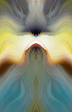 Canlı Soyut Sanatsal Simetrik Renkli Kaleydoskopik Tasarım Parlak Desenler, Geometrik Şekiller, Modern Geleceğsel Sanatsal Biçimli Değişken Enerji