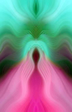 Canlı Soyut Sanatsal Simetrik Renkli Kaleydoskopik Tasarım Parlak Desenler, Geometrik Şekiller, Modern Geleceğsel Sanatsal Biçimli Değişken Enerji