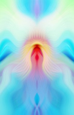 Canlı Soyut Sanatsal Simetrik Renkli Kaleydoskopik Tasarım Parlak Desenler, Geometrik Şekiller, Modern Geleceğsel Sanatsal Biçimli Değişken Enerji