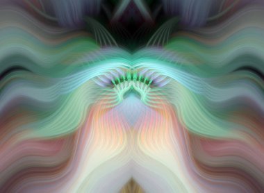 Canlı Soyut Sanatsal Simetrik Renkli Kaleydoskopik Tasarım Parlak Desenler, Geometrik Şekiller, Modern Geleceğsel Sanatsal Biçimli Değişken Enerji