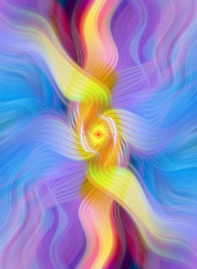 Soyut Fraktal Girdap Fiber Arkaplanı - Yaratıcı Projeler için Hipnotik Tasarım, Dijital Sanat ve Duvar Kağıdı