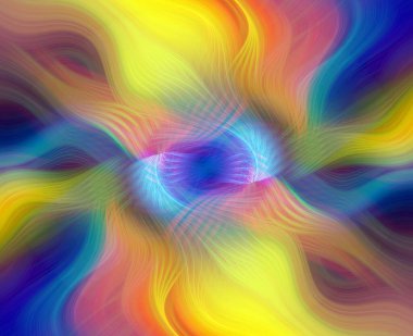 Abstract Fractal Swirling Fiber Background - Vibrant, Hypnotic Design for Creative Projects, Digital Art, and Wallpaper clipart