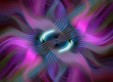 Soyut Fraktal Girdap Fiber Arkaplanı - Yaratıcı Projeler için Hipnotik Tasarım, Dijital Sanat ve Duvar Kağıdı