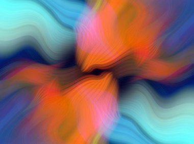 Abstract Fractal Swirling Fiber Background - Vibrant, Hypnotic Design for Creative Projects, Digital Art, and Wallpaper clipart