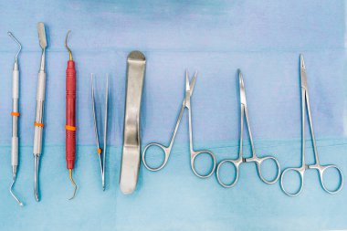 Stock photo of medical equipment used in dental clinic.