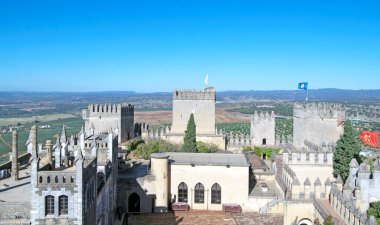 Game of Thrones serisinden sahnelerin çekildiği Almodovar del Rio Şatosu, Cordoba, Endülüs, İspanya