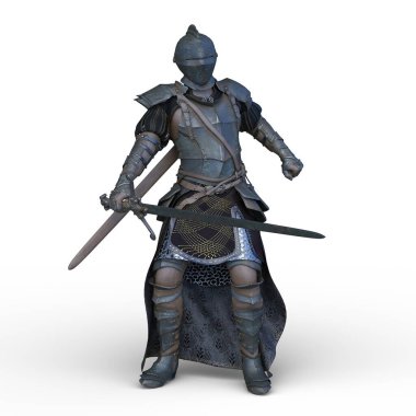 Bir şövalyenin 3 boyutlu canlandırması