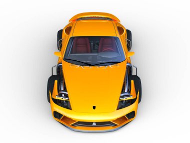 Bir spor arabanın 3D canlandırması