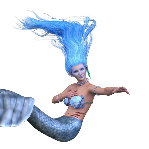Representación Una Sirena — Foto de Stock