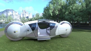 3D rendering of an automatic car