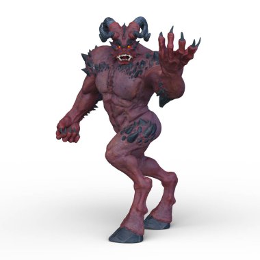 bir iblis 3D render