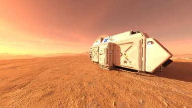 Gezegen keşif üssünün 3D görüntülemesi