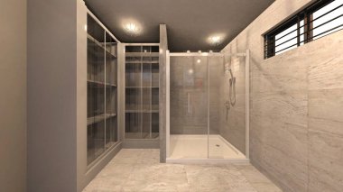 banyo 3D rendering