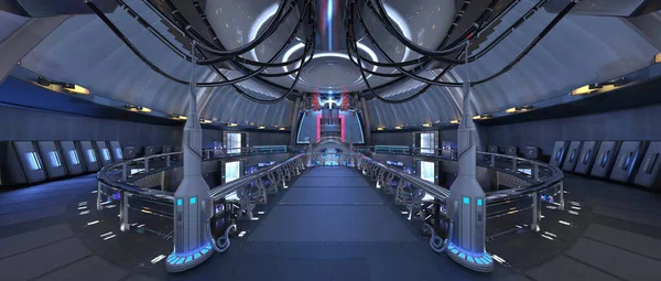 Representación Nave Espacial Interior — Foto de Stock