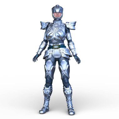 Bir siber kadının 3 boyutlu canlandırması