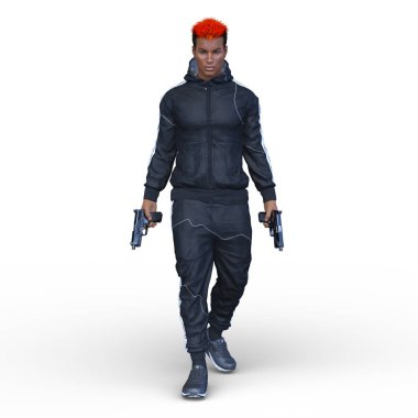 Bir savaşçının 3 boyutlu canlandırması