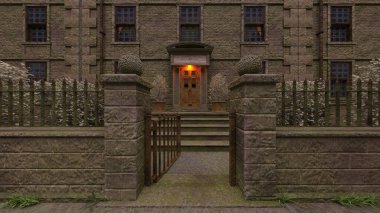 Şehir manzarasının 3B görüntülemesi