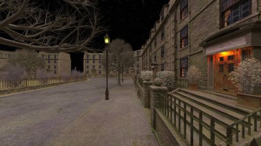 Şehir manzarasının 3B görüntülemesi