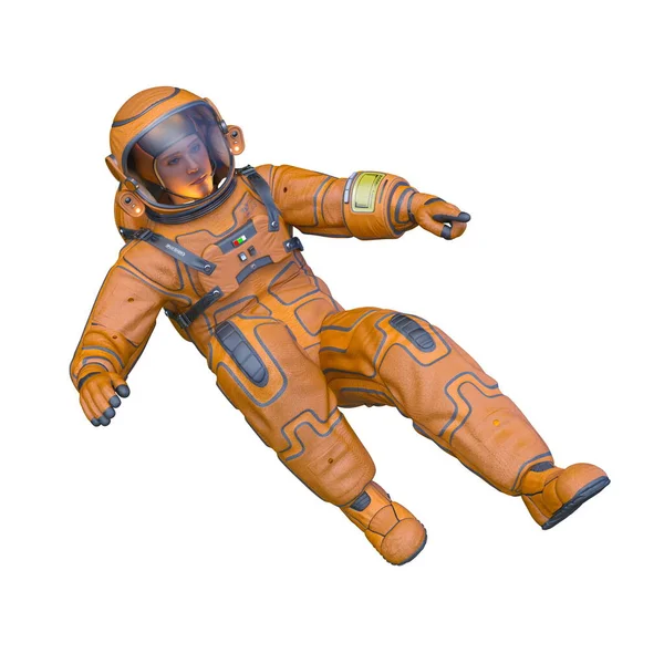 Rendering Eines Männlichen Astronauten — Stockfoto