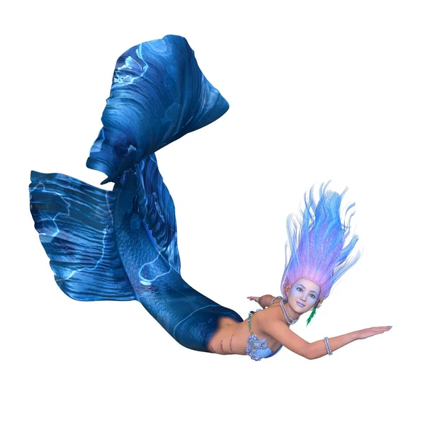 Representación Una Sirena —  Fotos de Stock