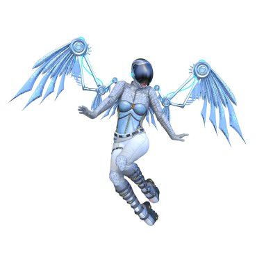 Bir siber kadının 3 boyutlu canlandırması